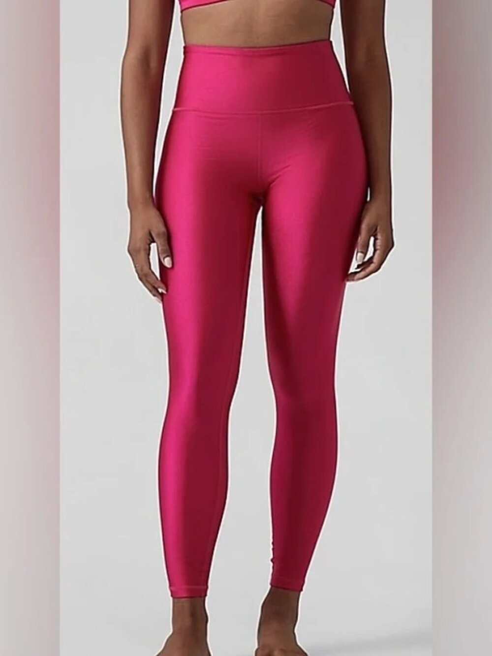 Athleta Elation Shine Legging Gloss Pink Large EPC